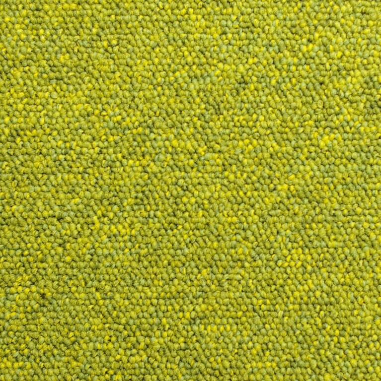 Heuga 727 Green Pepper / Interface / Boucle (lussenpool) / 50 cm x 50 cm / Geel