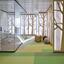 Heuga 727 Fern / Interface / Boucle (lussenpool) / 50 cm x 50 cm / Groen / 3
