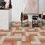 Connected Ethos Sone CE200 Survey/Escape 1.000 / Interface / Boucle (lussenpool) / 50 cm x 50 cm / Oranje, Beige / 3