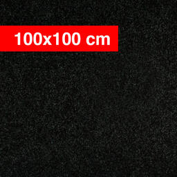 Classic 1x1m Antra Black / Private Label / Naaldvilt / 100 cm x 100 cm / Zwart, Grijs