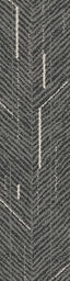 Angular Times Charcoal / Interface / Boucle (lussenpool) / 25 cm x 100 cm / Zwart, Grijs