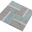 Open Air 403 Nickel/Teal / Interface / Boucle (lussenpool) / 50 cm x 50 cm / Grijs, Groen / 3