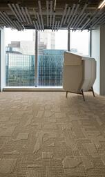 Etched & Threaded planks Wheat E612 Second Choice / Interface / Boucle (lussenpool) / 25 cm x 100 cm / Beige