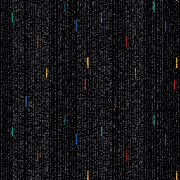 Razzle Dazzle - Bright Spark Fire Cracker / Interface / Boucle (lussenpool) / 50 cm x 50 cm / Zwart