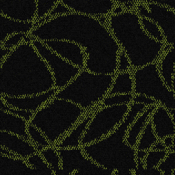 Scribble Composition / Interface / Boucle (lussenpool) / 50 cm x 50 cm / Zwart