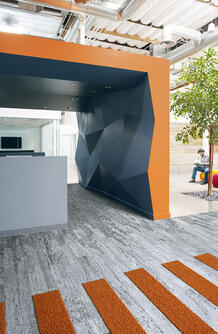 Een combinatie van Limestone 810, 840, 850 en Clementine 830 uit de Interface Human Nature collectie.